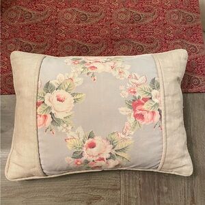 ABC Carpet Vintage to Celvet Floral Accent Pillow